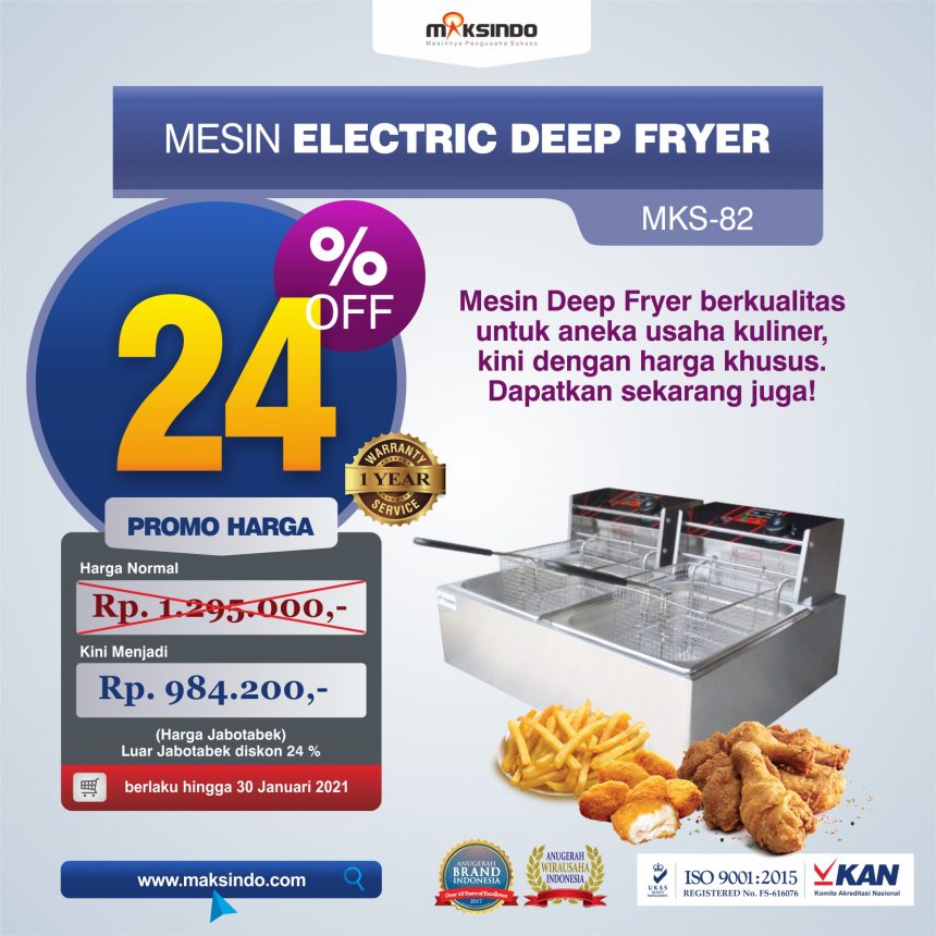 Jual Mesin Electric Deep Fryer MKS-82 di Bali