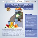 Jual Mesin Pemeras Jeruk Otomatis Super Juicer MKS-JCR25 di Bali
