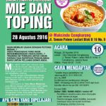 Training Usaha Mie dan Toping di Cengkareng 28 Agustus 2016