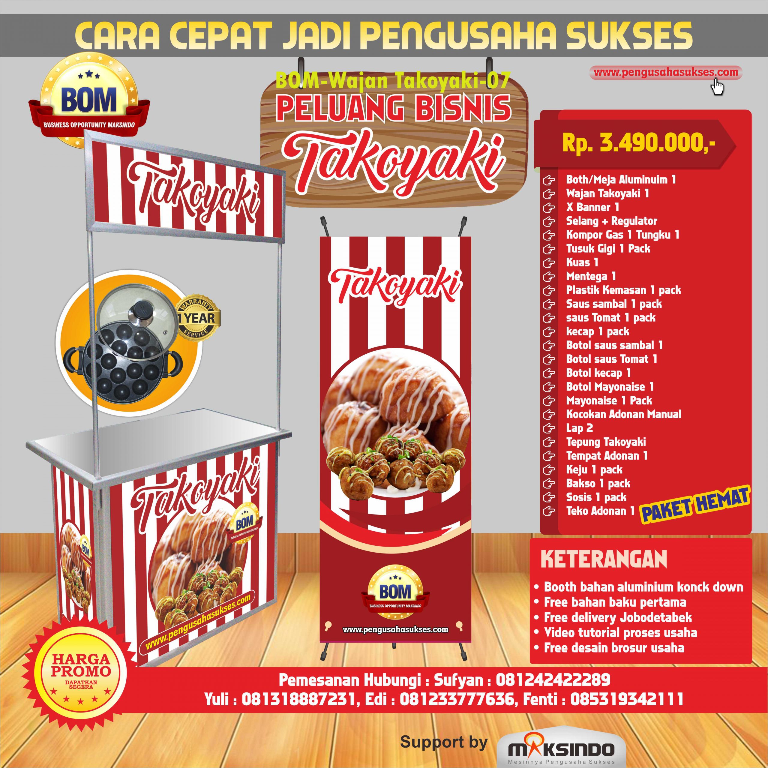 Paket Usaha Takoyaki Program BOM