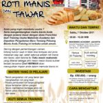 Training Usaha Roti Manis dan Tawar, 7 Oktober 2017