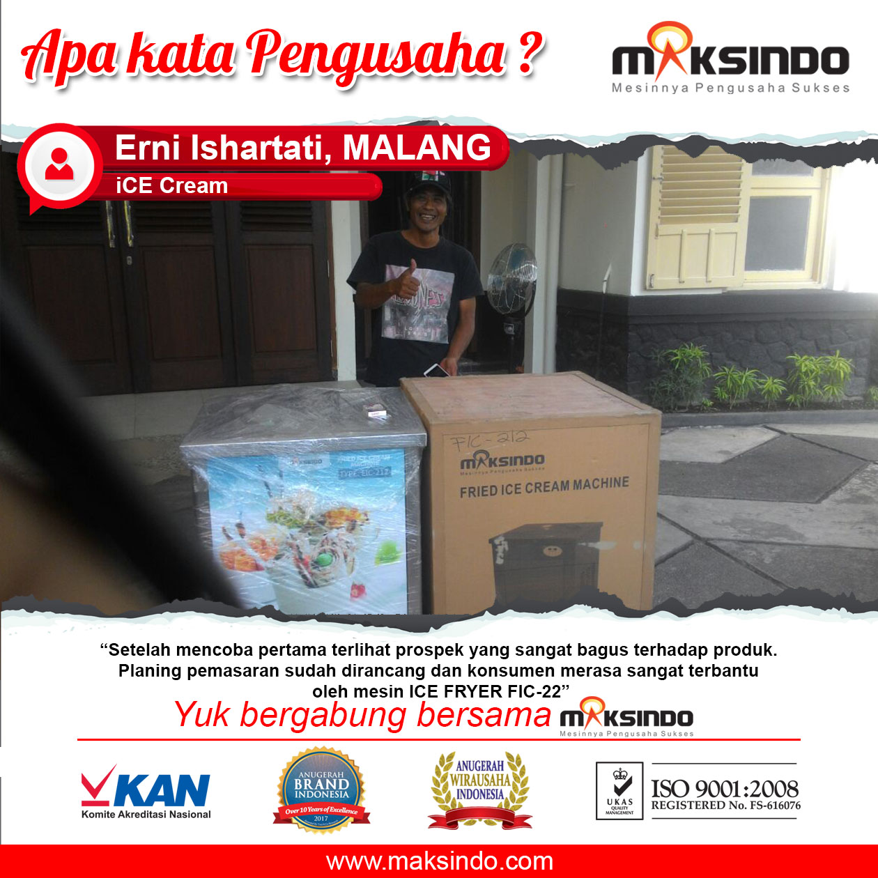 Ice Cream : Usaha Ice Cream Saya Semakin Bagus dengan Fry Ice Cream Maksindo