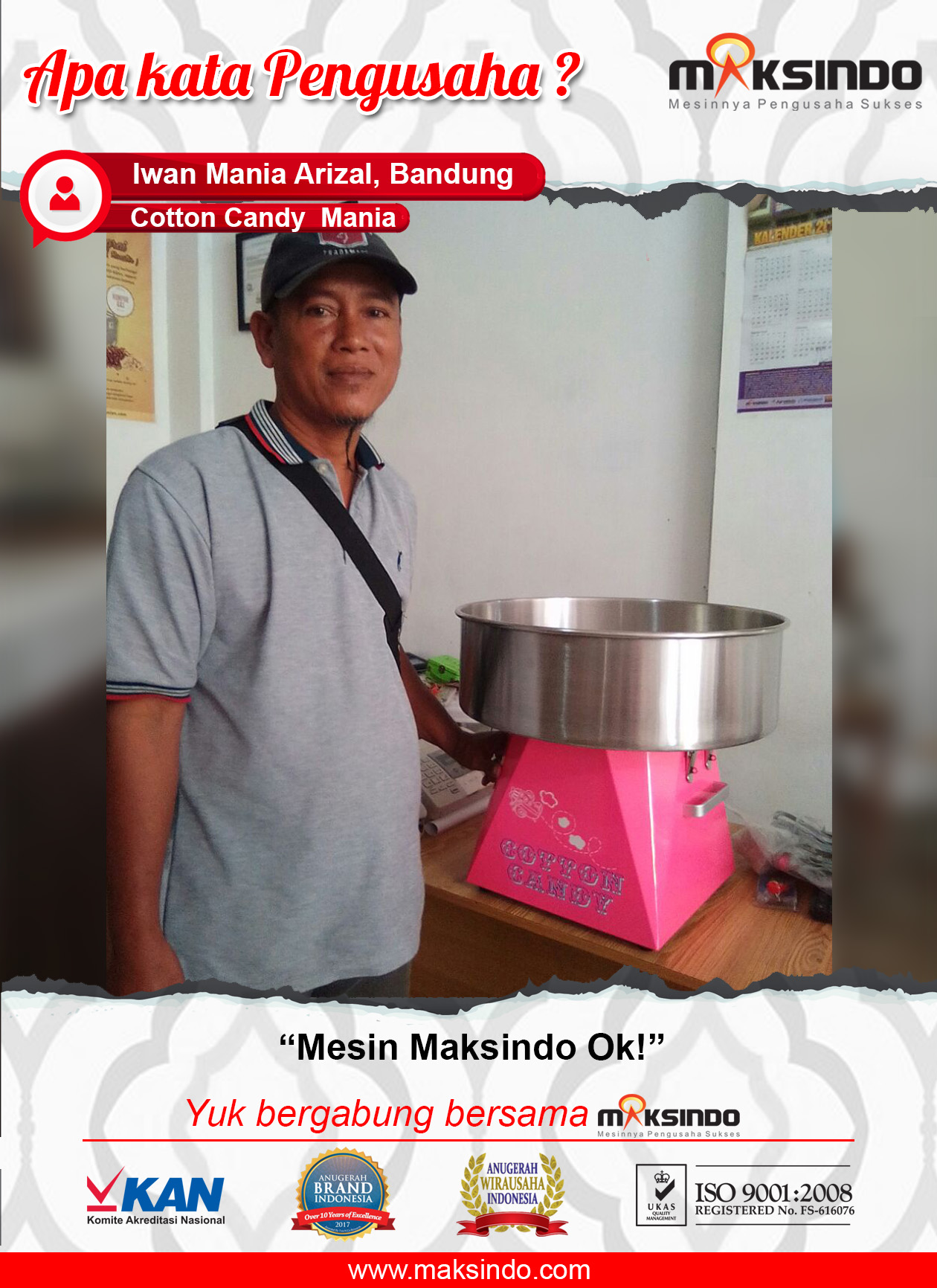 Cotton Candy Mania : Mesin Maksindo Memang Ok