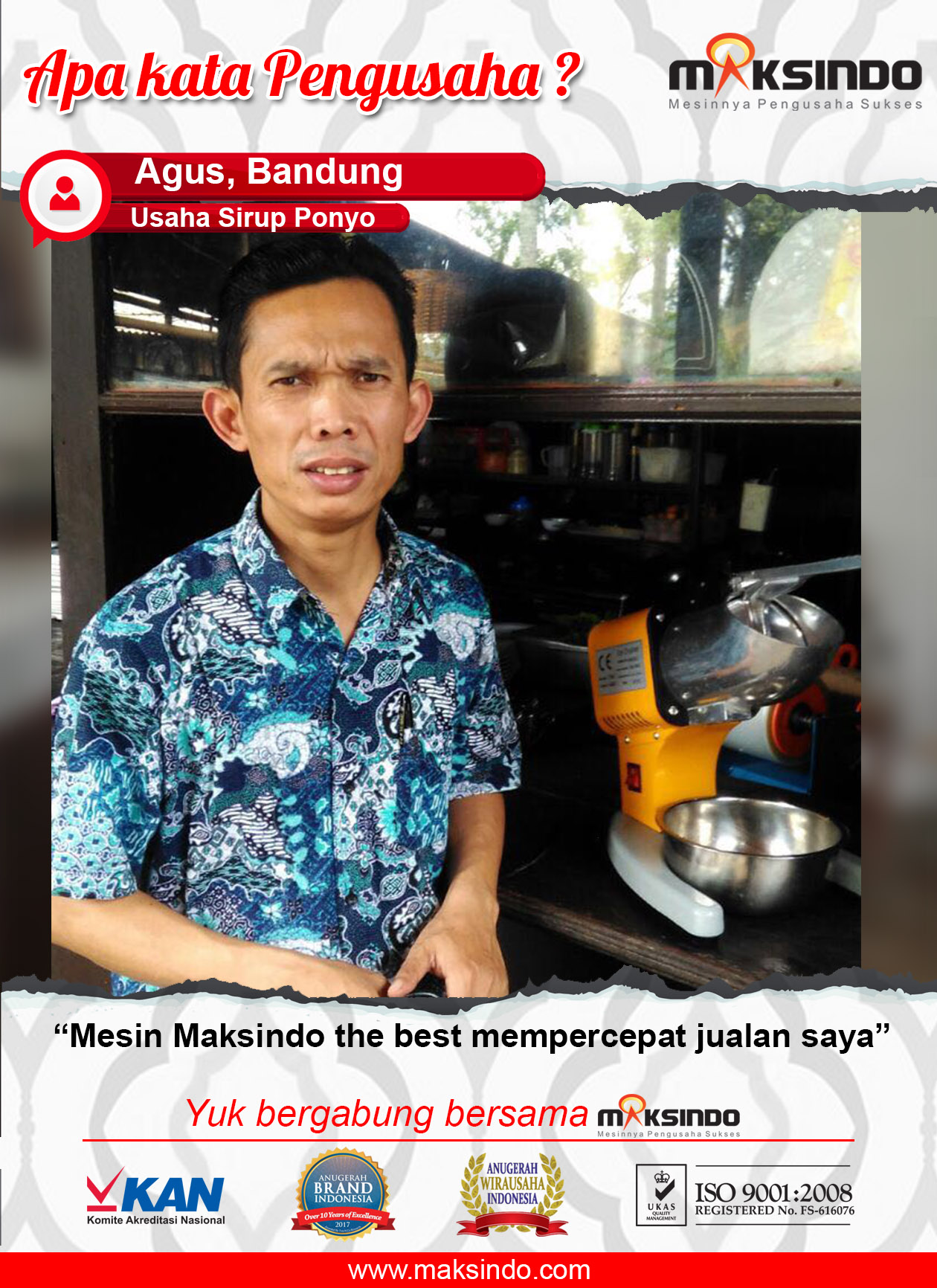 Usaha Sirup Ponyo : Mesin Ice Crusher Maksindo The Best Untuk Mempercepat Jualan
