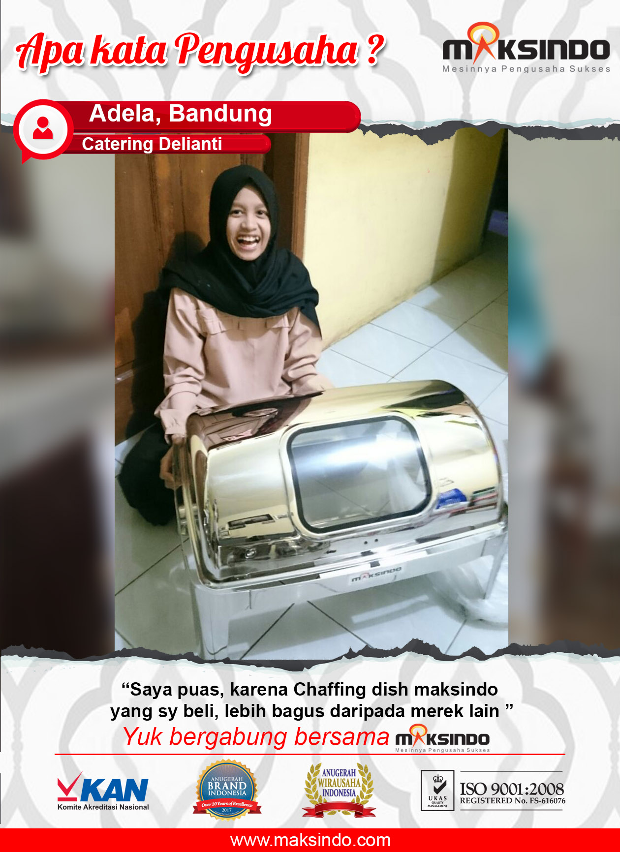 Catering Delianti : Puas Dengan Mesin Chaffing Dish Maksindo