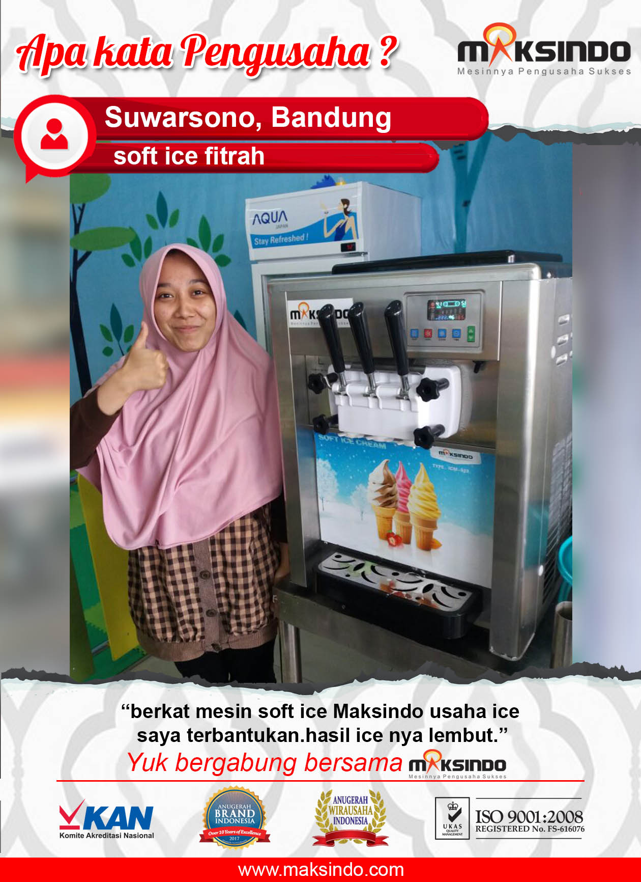 Soft Ice Fitrah : Mesin Soft Ice Cream Membantu Usaha