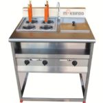 Jual Gas Pasta Cooker With Bain Marie (4 Baskets) MKS-PCBM4 di Bali