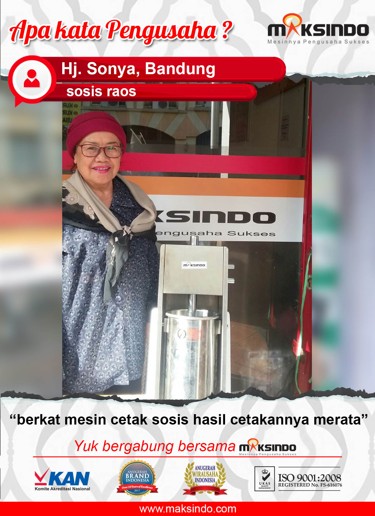 Sosis Raos : Cekatan Merata Berkat Mesin Cetak Sosis
