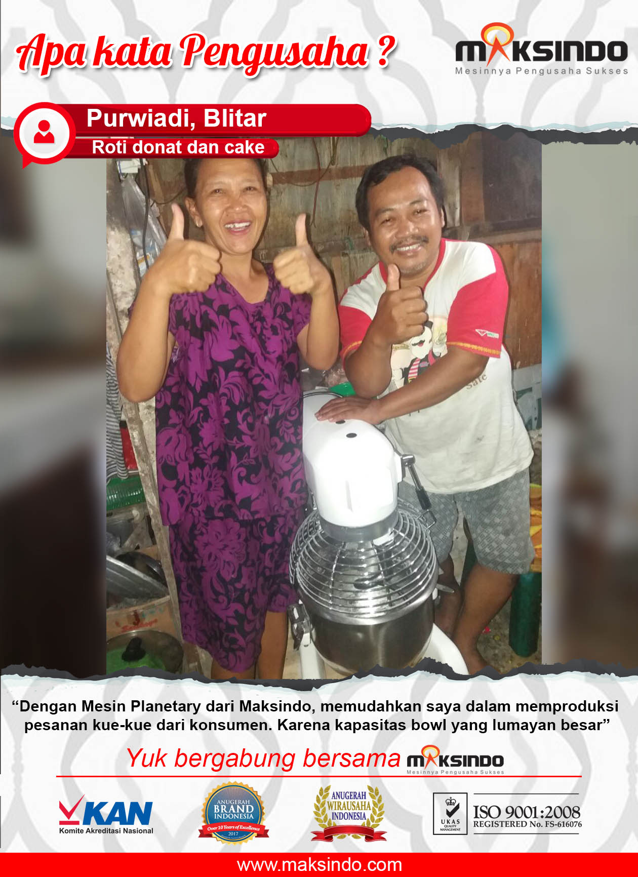 Roti Donat dan Cake : Produksi Kue Dalam Usaha Makin Mudah Dengan Mesin Maksindo