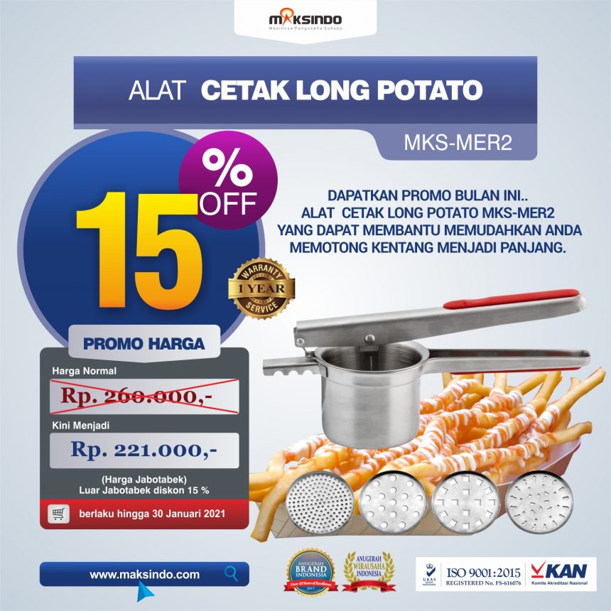Jual Alat Cetak Long Potato MKS-MER2 di Bali