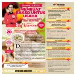 Training Sukses Membuat Bakso Untuk Usaha Sabtu, 10 Agustus 2019 Training Sukses Membuat Bakso Untuk Usaha Sabtu, 10 Agustus 2019