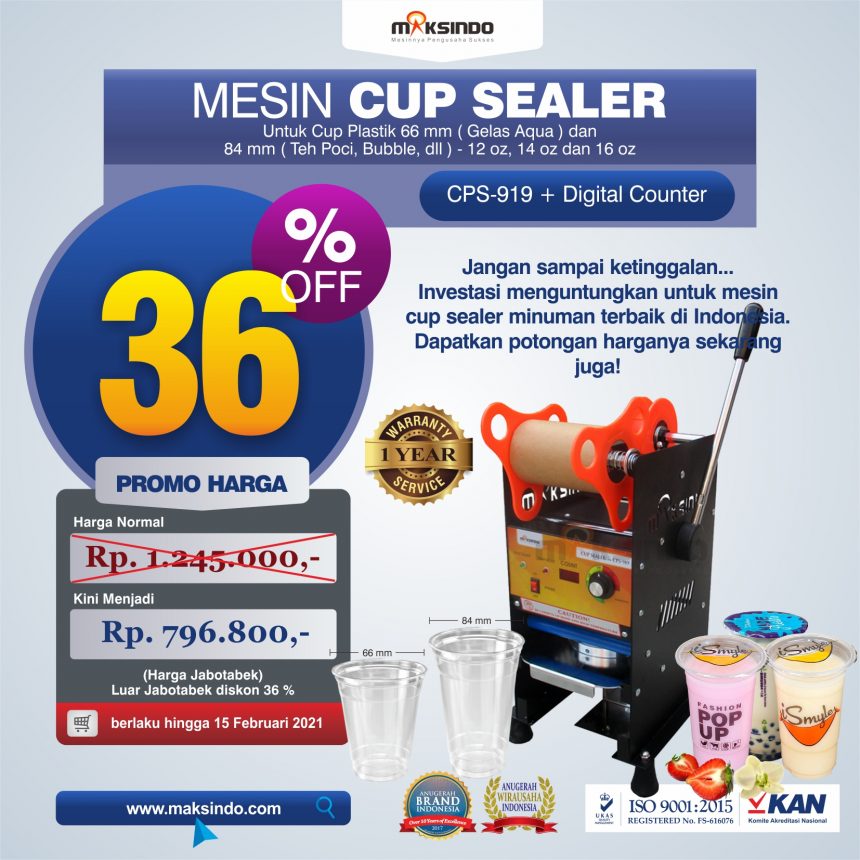 Jual Mesin Cup Sealer Manual CPS-919 di Bali