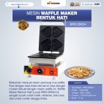 Jual Mesin Waffle Maker Bentuk Hati (Love) MKS-GNG4 di Bali