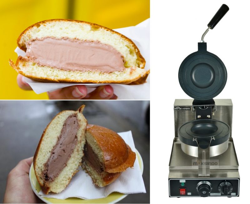 Jual Mesin Gelato Panini Press Es Krim Dalam Roti MKS-GPP01 di Bali