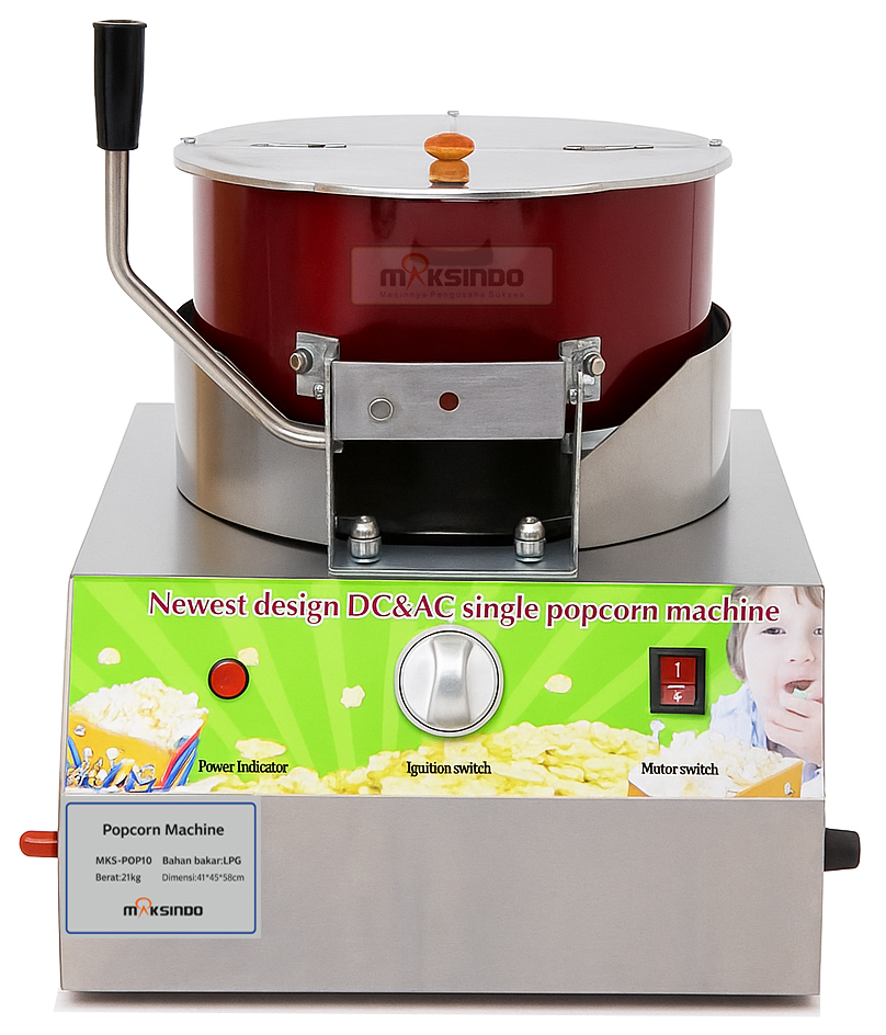 Jual Mesin Popcorn Gas (MKS-POP10) di Bali Jual Mesin Popcorn Gas (MKS-POP10) di Bali