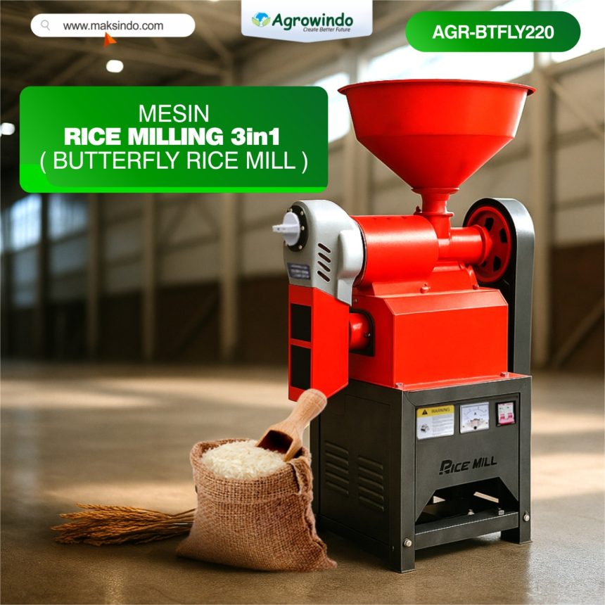 Jual  Mesin Rice Milling 3in1 (Butterfly Rice Mill) AGR-BTFLY220 di Bali Jual  Mesin Rice Milling 3in1 (Butterfly Rice Mill) AGR-BTFLY220 di Bali